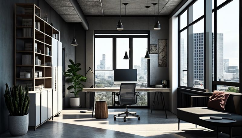 Office Spaces with Installed Cupboards